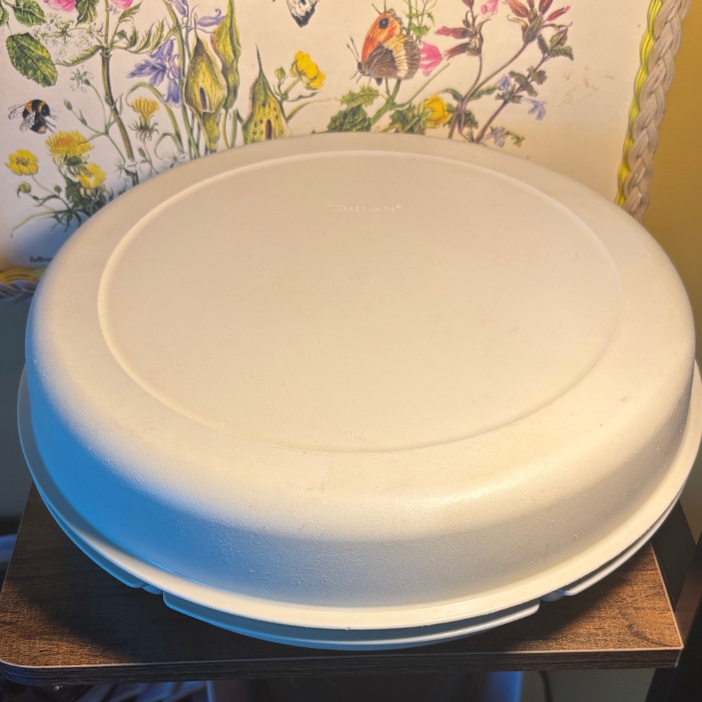 Tupperware Vintage Almond Serving Platter (Large)